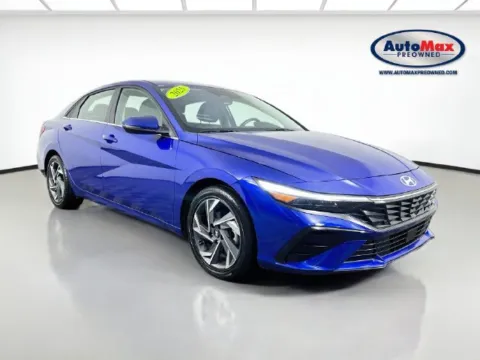 Blue 2025 Hyundai Elantra Hybrid Limited for sale in Marlborough, MA