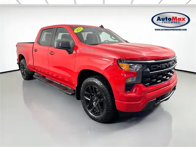 Red 2023 Chevrolet Silverado 1500 Custom for sale in Marlborough, MA