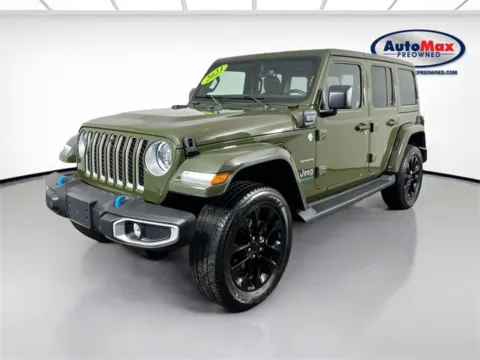 Another view of 2023 Jeep Wrangler Sahara 4xe for sale in Marlborough, MA at AutoMax Marlborough