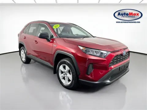 Red 2020 Toyota RAV4 Hybrid LE for sale in Marlborough, MA