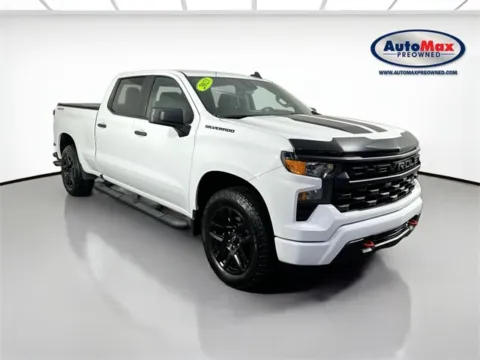 White 2023 Chevrolet Silverado 1500 Custom for sale in Marlborough, MA