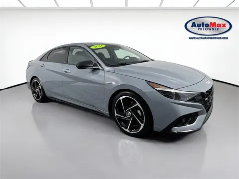 Gray 2021 Hyundai Elantra N Line for sale in Marlborough, MA