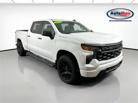 White 2023 Chevrolet Silverado 1500 Custom for sale in Marlborough, MA