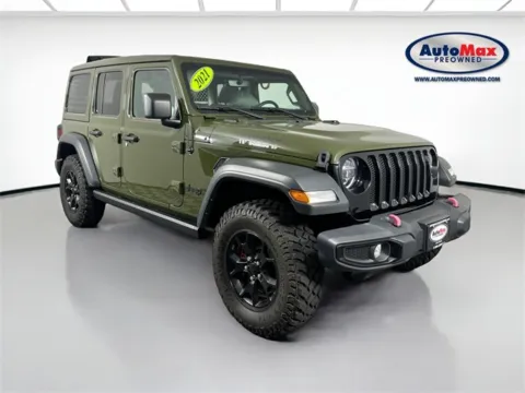 Green 2021 Jeep Wrangler Unlimited Willys for sale in Marlborough, MA