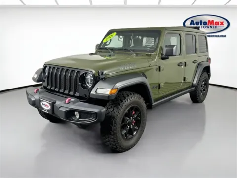 Another view of 2021 Jeep Wrangler Unlimited Willys for sale in Marlborough, MA at AutoMax Marlborough