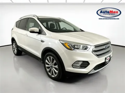 White 2017 Ford Escape Titanium for sale in Marlborough, MA