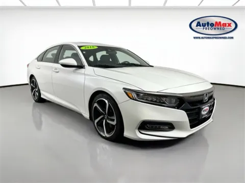White 2018 Honda Accord Sport 2.0T for sale in Marlborough, MA