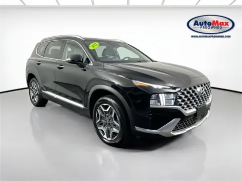 Black 2022 Hyundai Santa Fe Hybrid SEL Premium for sale in Marlborough, MA