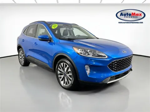 Blue 2020 Ford Escape Hybrid Titanium for sale in Marlborough, MA