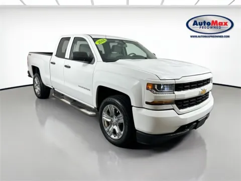 White 2018 Chevrolet Silverado 1500 Custom for sale in Marlborough, MA