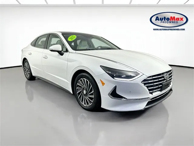White 2022 Hyundai Sonata Hybrid Limited for sale in Marlborough, MA
