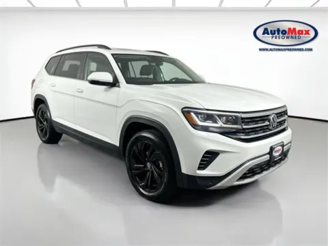White 2022 Volkswagen Atlas 3.6L V6 SE w/Technology for sale in Marlborough, MA