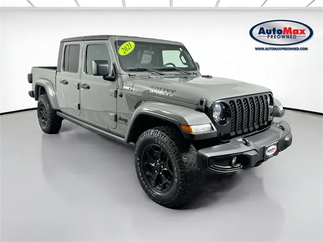 Gray 2021 Jeep Gladiator Willys for sale in Marlborough, MA