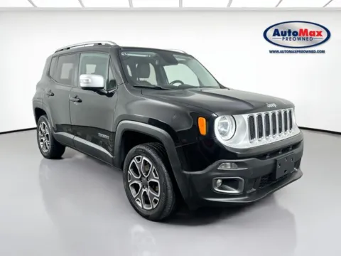 Black 2017 Jeep Renegade Limited for sale in Marlborough, MA