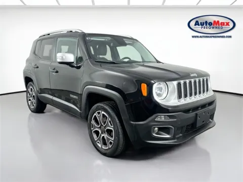 Black 2017 Jeep Renegade Limited for sale in Marlborough, MA