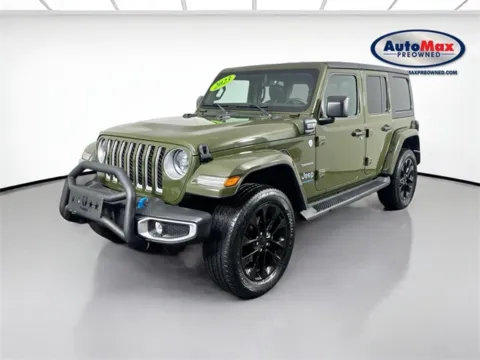 Another view of 2023 Jeep Wrangler Sahara 4xe for sale in Marlborough, MA at AutoMax Marlborough
