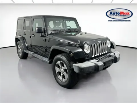 Black 2016 Jeep Wrangler Unlimited Sahara for sale in Marlborough, MA