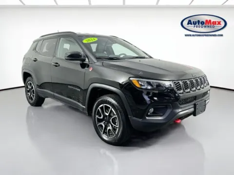 Black 2024 Jeep Compass Trailhawk for sale in Marlborough, MA