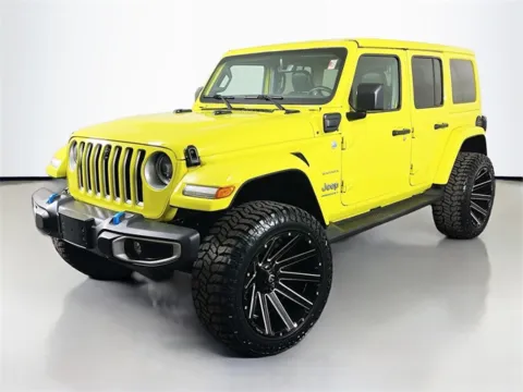 Yellow 2023 Jeep Wrangler Sahara 4xe for sale in Bel Air, MD