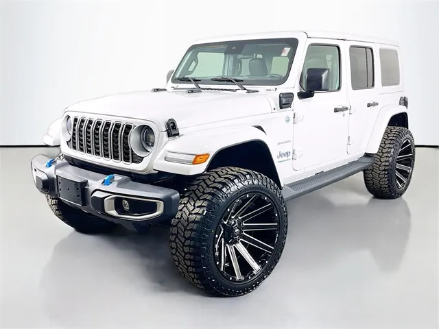 White 2024 Jeep Wrangler Sahara 4xe for sale in Bel Air, MD