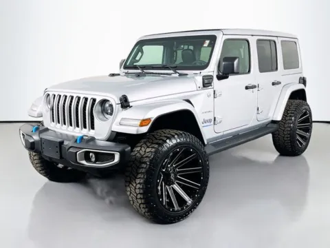 Silver 2023 Jeep Wrangler Sahara 4xe for sale in Bel Air, MD