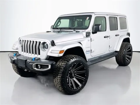 Silver 2023 Jeep Wrangler Sahara 4xe for sale in Bel Air, MD