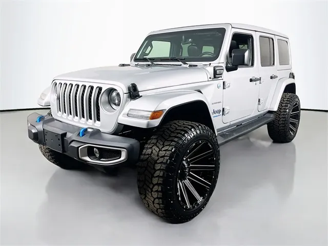 Silver 2023 Jeep Wrangler Sahara 4xe for sale in Bel Air, MD