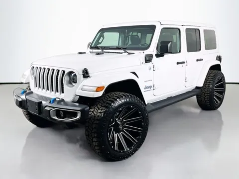 White 2023 Jeep Wrangler Sahara 4xe for sale in Bel Air, MD