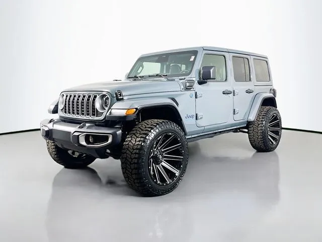 Gray 2025 Jeep Wrangler Sahara 4xe for sale in Bel Air, MD