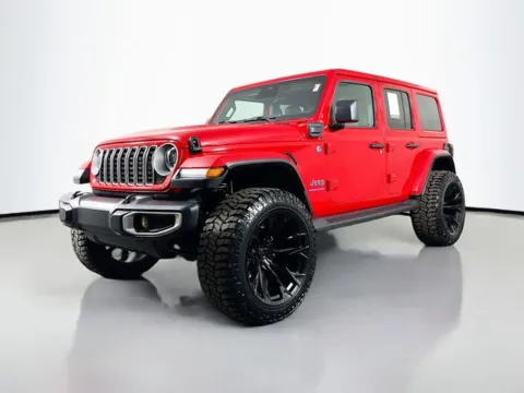 Red 2025 Jeep Wrangler Sahara 4xe for sale in Bel Air, MD
