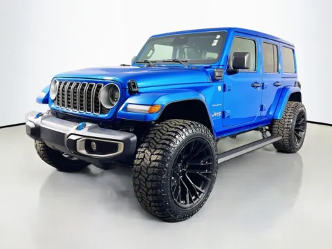 Blue 2024 Jeep Wrangler Sahara 4xe for sale in Bel Air, MD