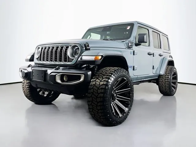 Gray 2025 Jeep Wrangler Sahara 4xe for sale in Bel Air, MD
