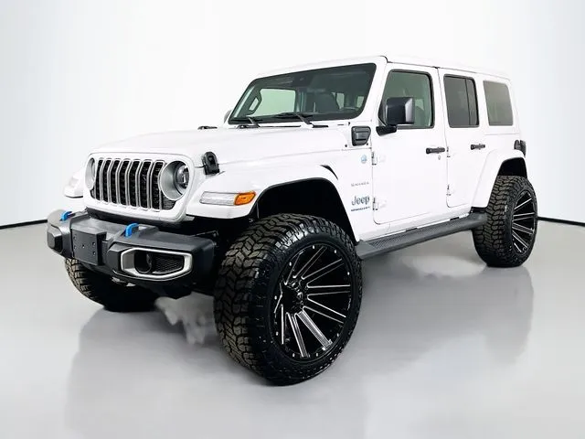 White 2024 Jeep Wrangler Sahara 4xe for sale in Bel Air, MD