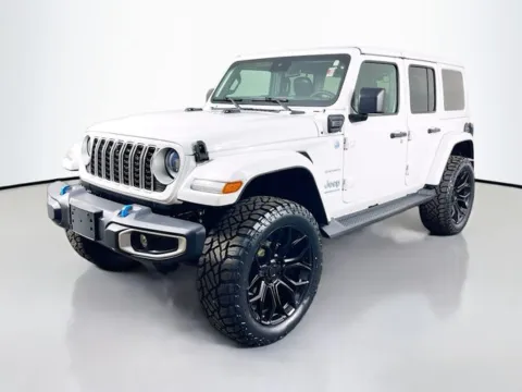 White 2024 Jeep Wrangler Sahara 4xe for sale in Bel Air, MD