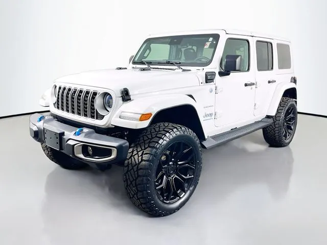 White 2024 Jeep Wrangler Sahara 4xe for sale in Bel Air, MD