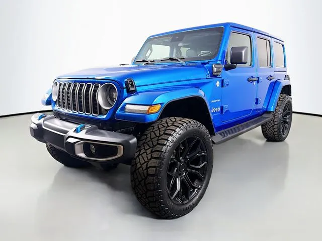 Blue 2024 Jeep Wrangler Sahara 4xe for sale in Bel Air, MD