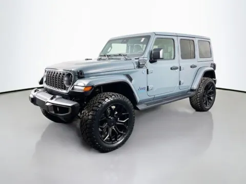Gray 2025 Jeep Wrangler Sahara 4xe for sale in Bel Air, MD