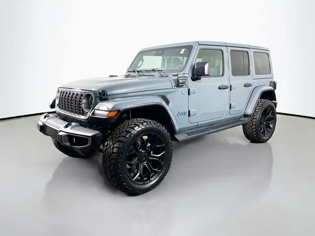 Gray 2025 Jeep Wrangler Sahara 4xe for sale in Bel Air, MD