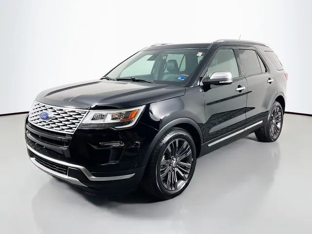 Black 2018 Ford Explorer Platinum for sale in Bel Air, MD