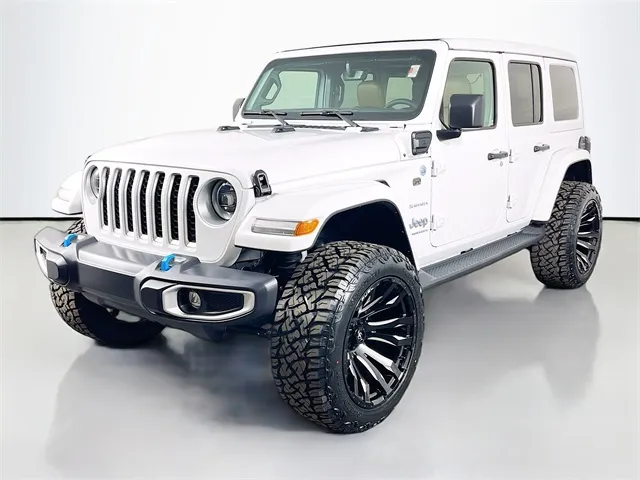 White 2023 Jeep Wrangler Sahara 4xe for sale in Bel Air, MD