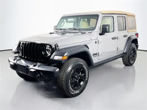 Gray 2021 Jeep Wrangler Unlimited Willys for sale in Bel Air, MD