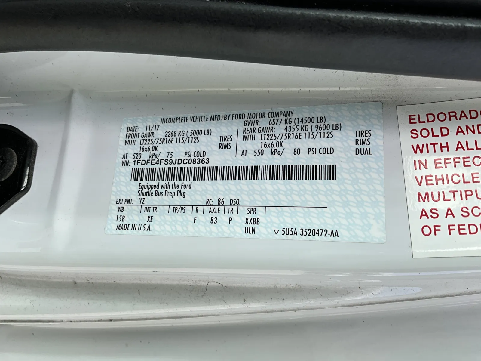 Unknown 2018 Ford E450 for sale in Kansas City, MO