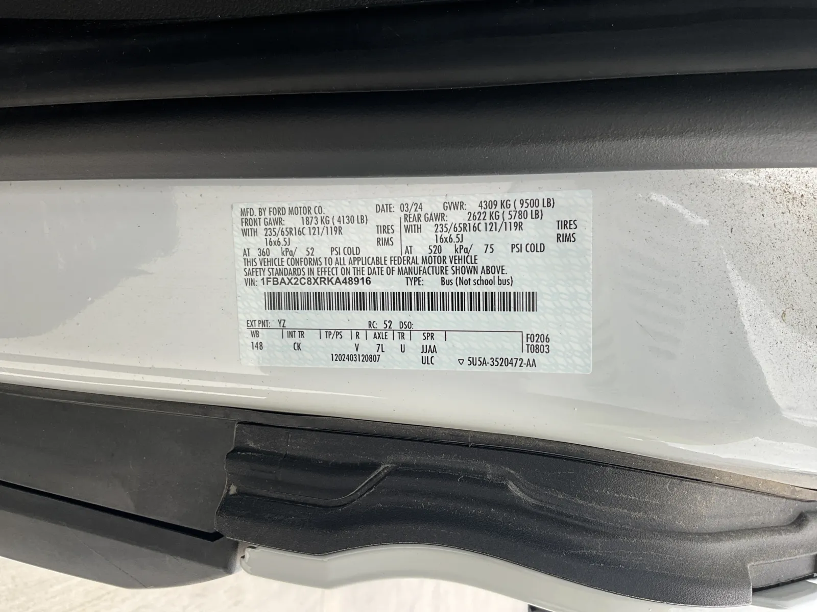 White 2024 Ford Transit for sale in Kansas City, MO