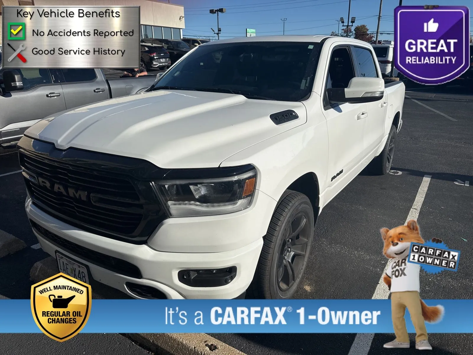 White 2020 Ram 1500 Big Horn/Lone Star for sale in Florissant, MO