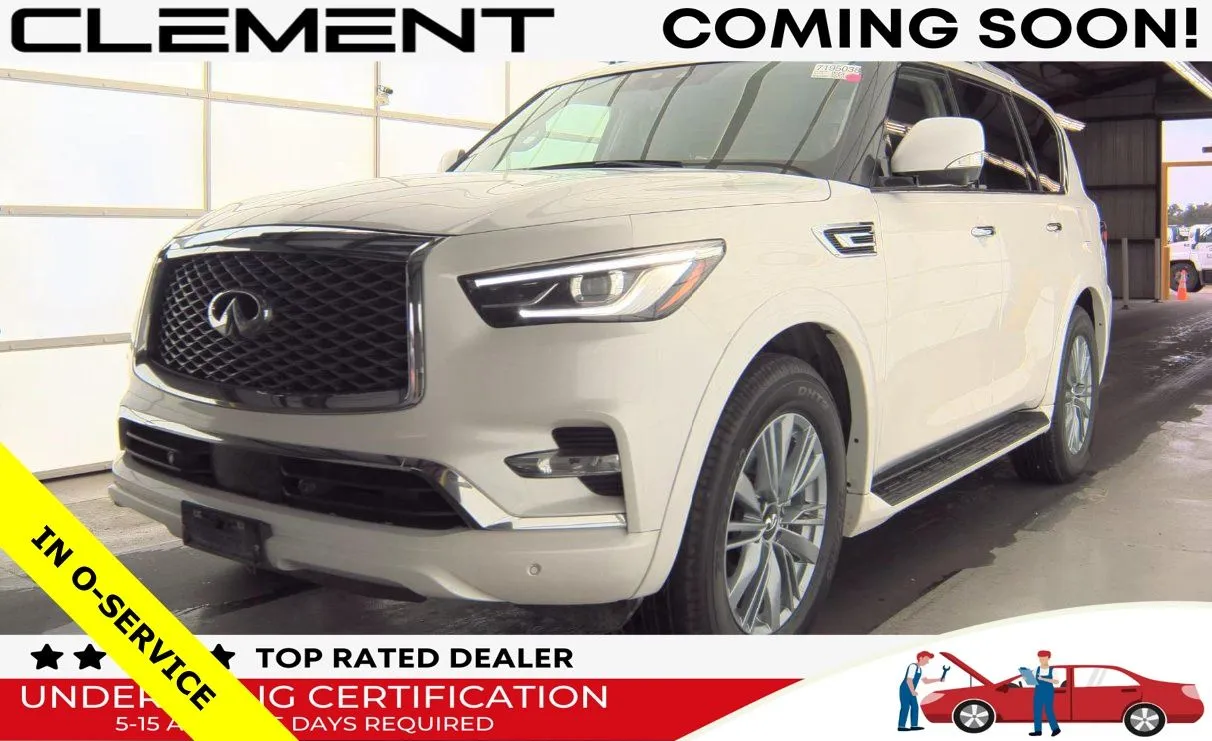 White 2024 INFINITI QX80 LUXE for sale in Florissant, MO