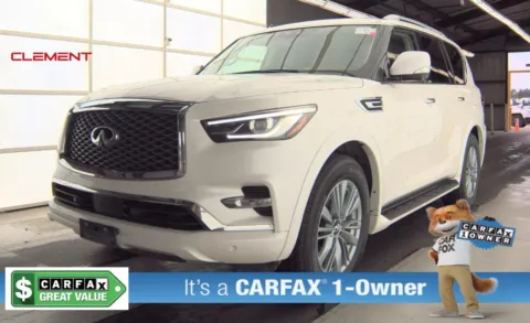 White 2024 INFINITI QX80 LUXE for sale in Florissant, MO