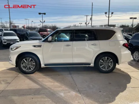 Photos of 2024 INFINITI QX80 LUXE for sale in Florissant, MO at Clement Chrysler Dodge Jeep Ram Florissant