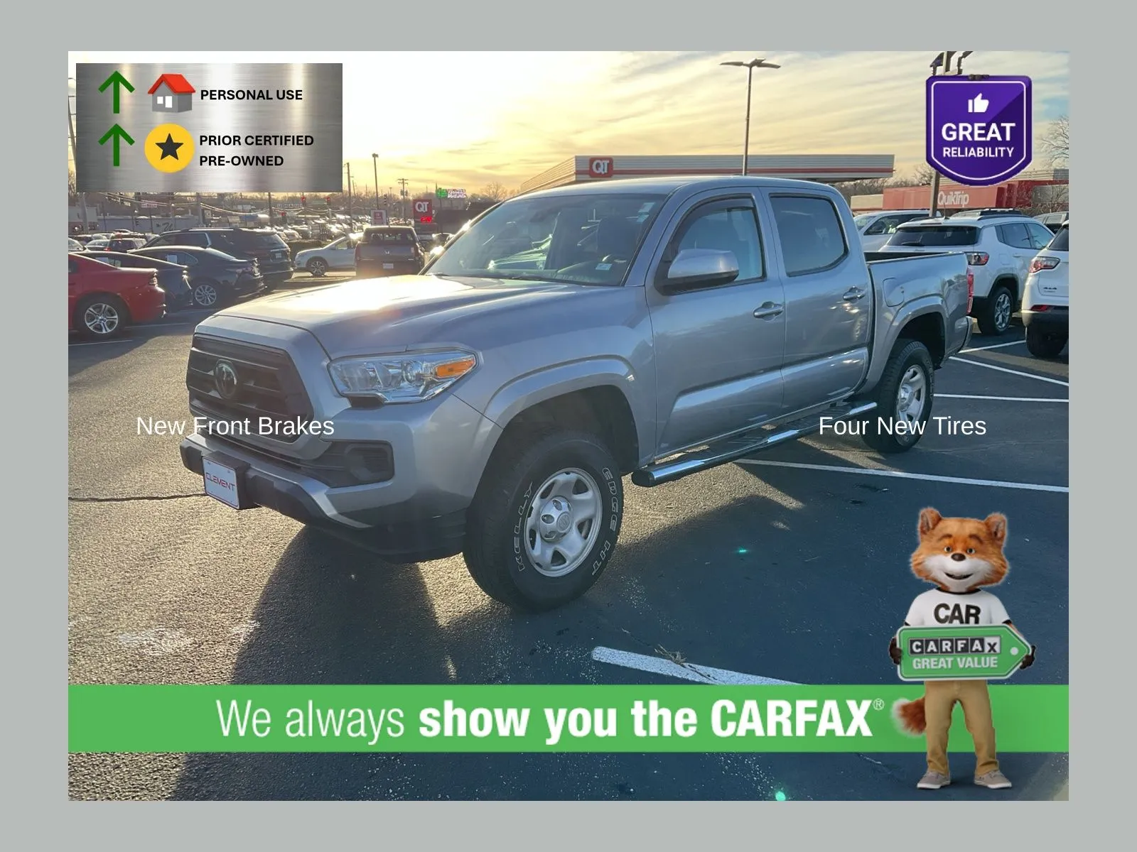 Silver 2020 Toyota Tacoma SR for sale in Florissant, MO