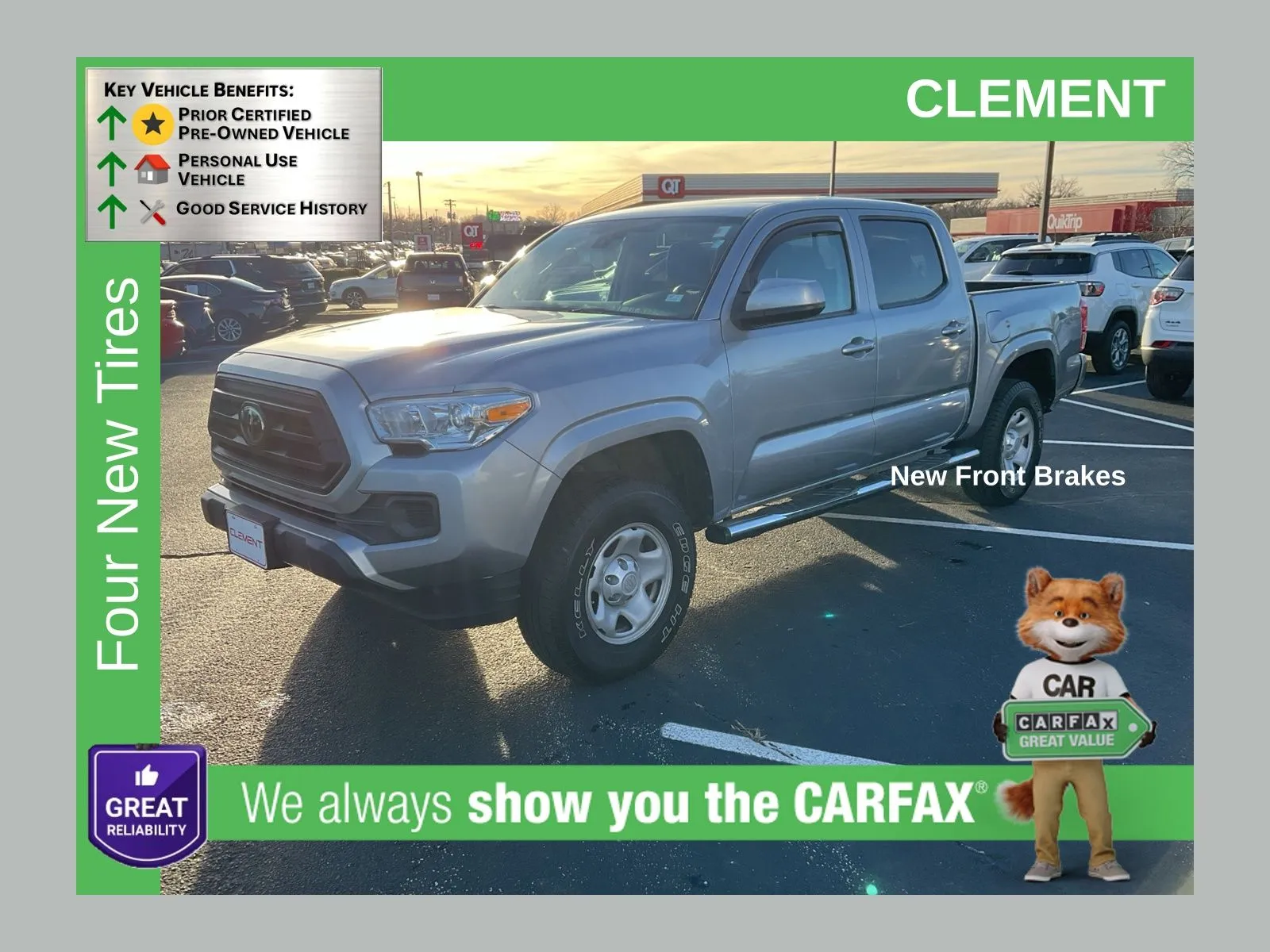 Silver 2020 Toyota Tacoma SR for sale in Florissant, MO
