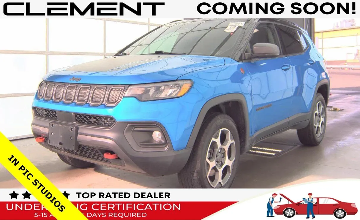 Blue 2022 Jeep Compass Trailhawk for sale in Florissant, MO